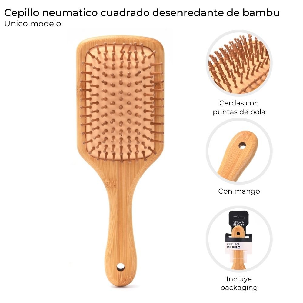 Cepillo Paleta Bambu art 39041