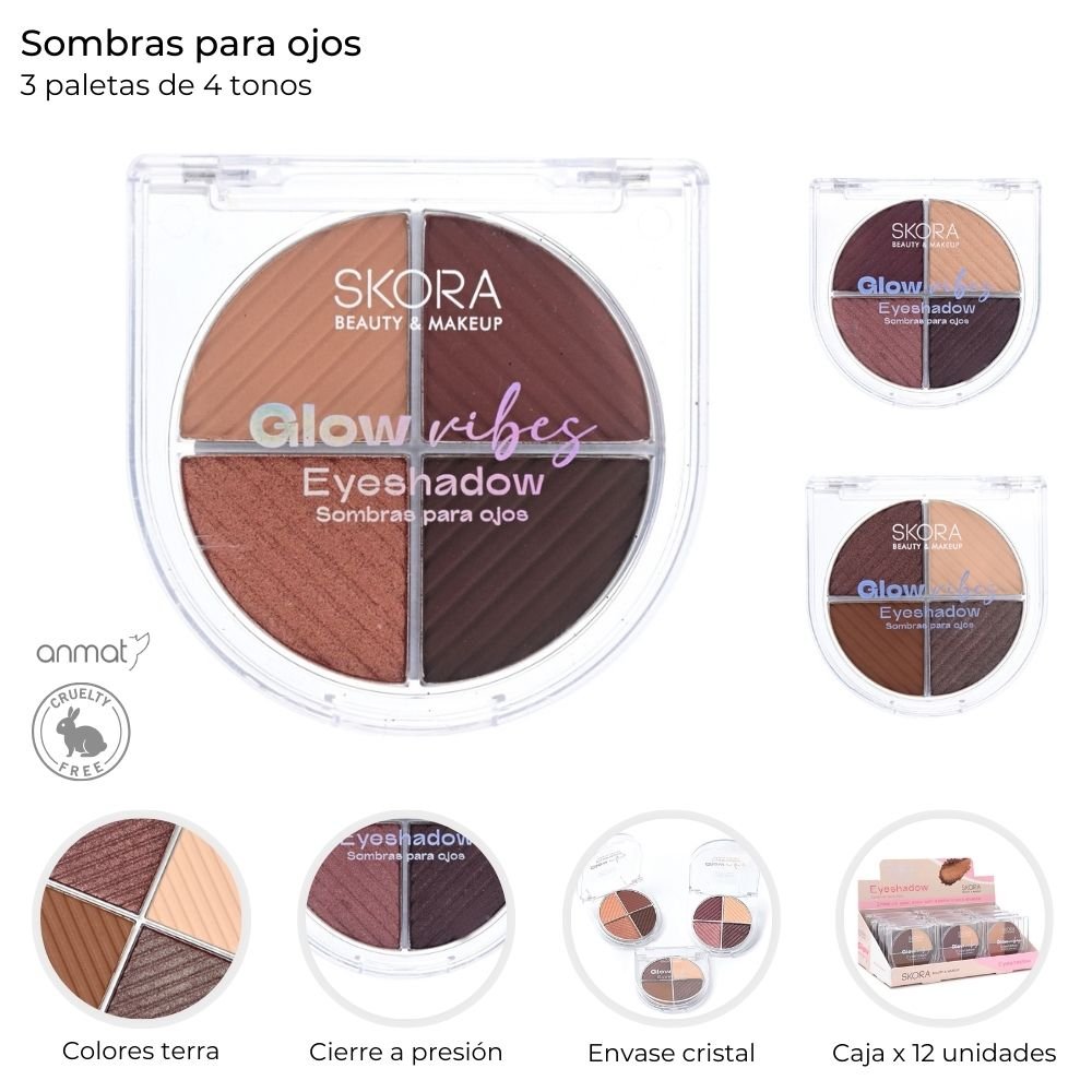 Sombra x 4 Colores