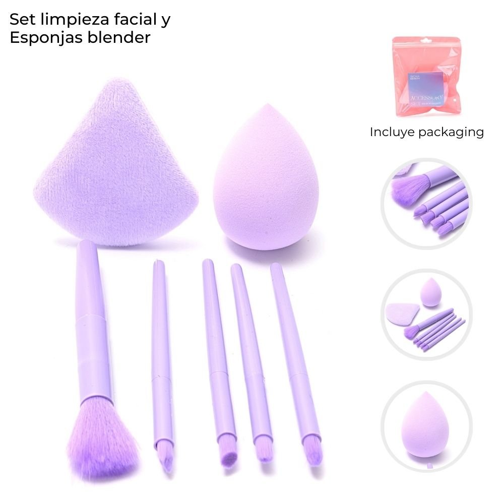 Set brochas y esponjas x 7 unidades 44025