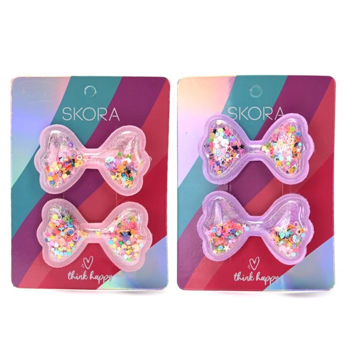 Tic Tac infantil moño con lentejuelas x2u 44280